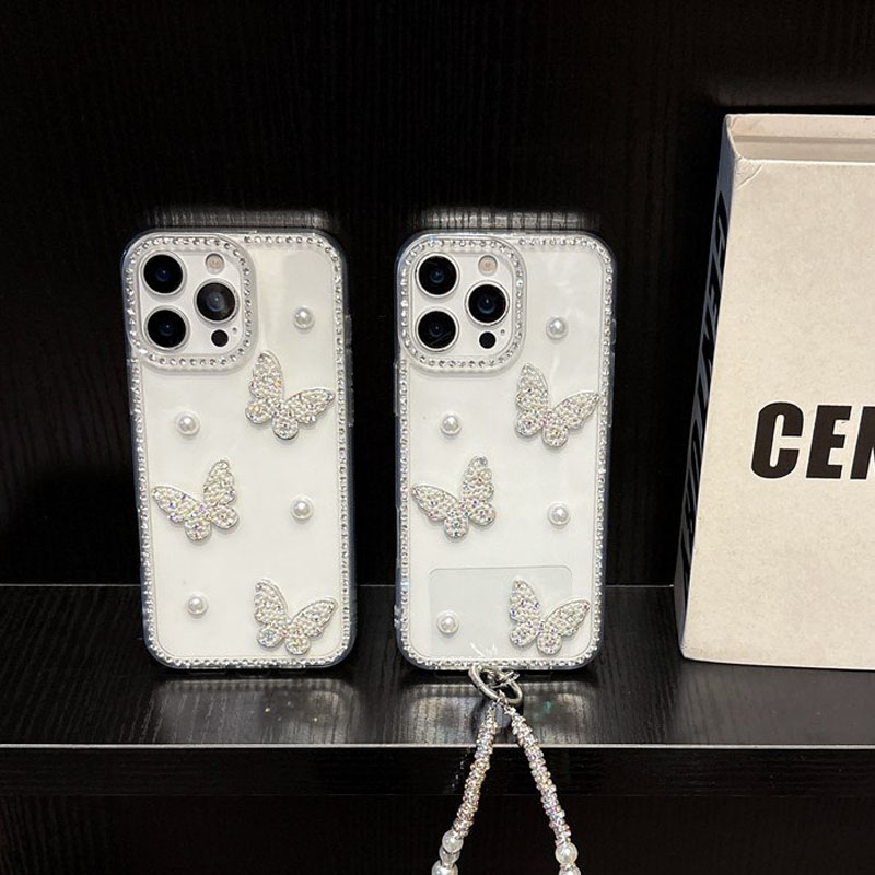 Phone Cases Loopy - Прозрачный чехол для телефона Pearl Butterfly