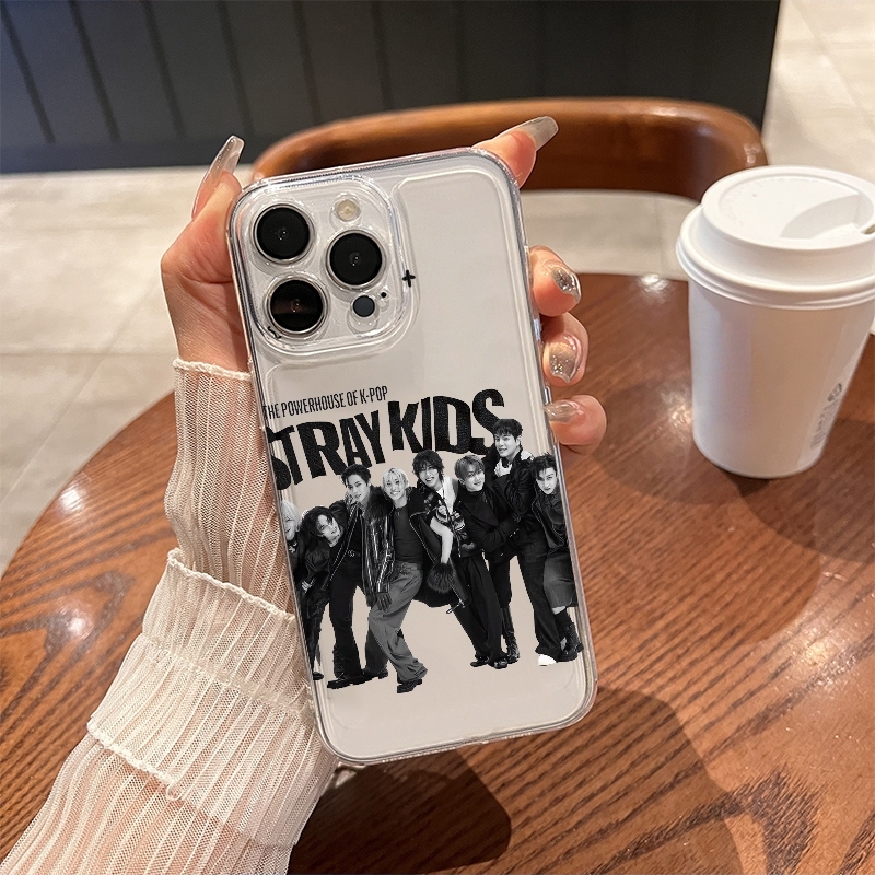Phone Cases Mous - Прозрачный противоударный чехол StrayKids из ТПУ