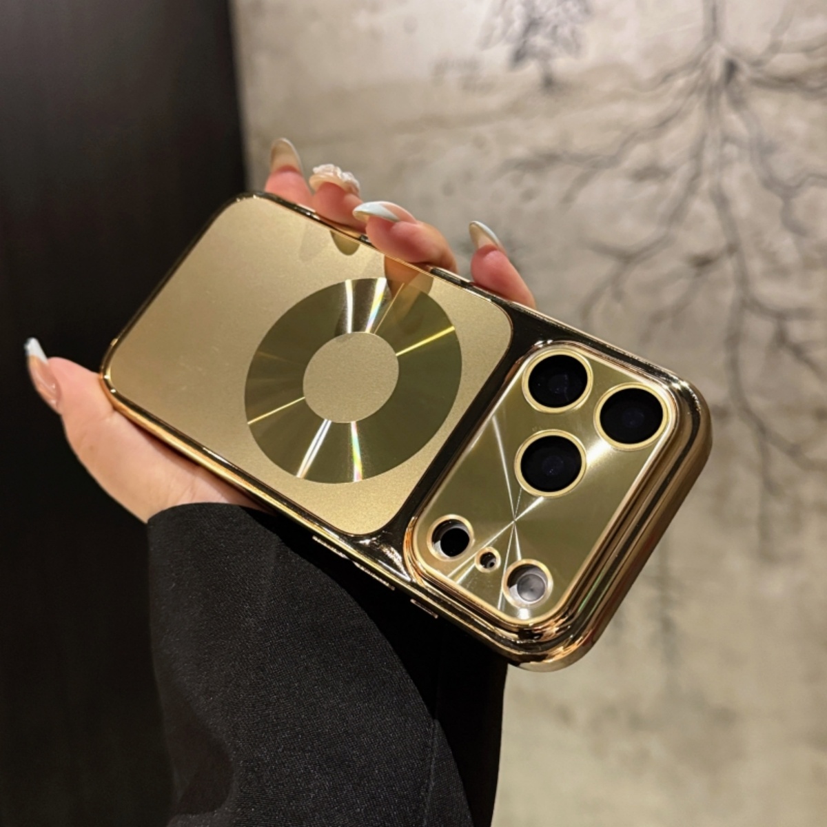 Luxury Plating Case - Роскошный глянцевый магнитный чехол с покрытием