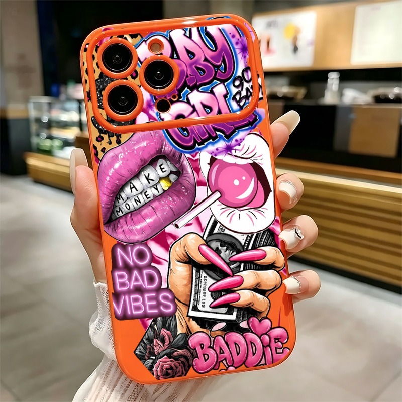 Phone Cases Unique - Чехол для телефона с граффити-принтом «Розовые