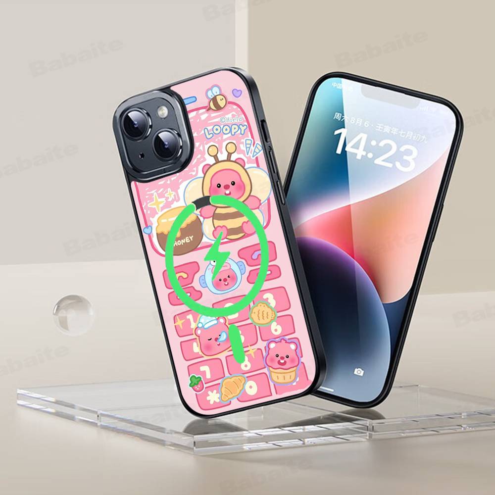 Phone Cases Loopy - Магнитный беспроводной чехол Korea Zanmang L-Loopy