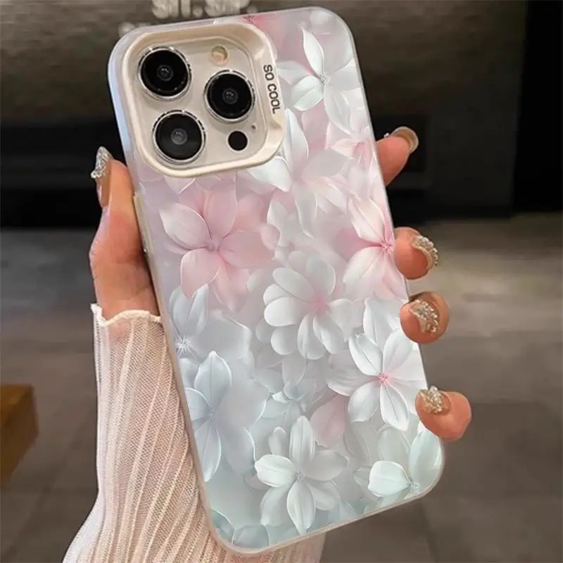 Phone Cases Mous - Розовый чехол с цветочным принтом для