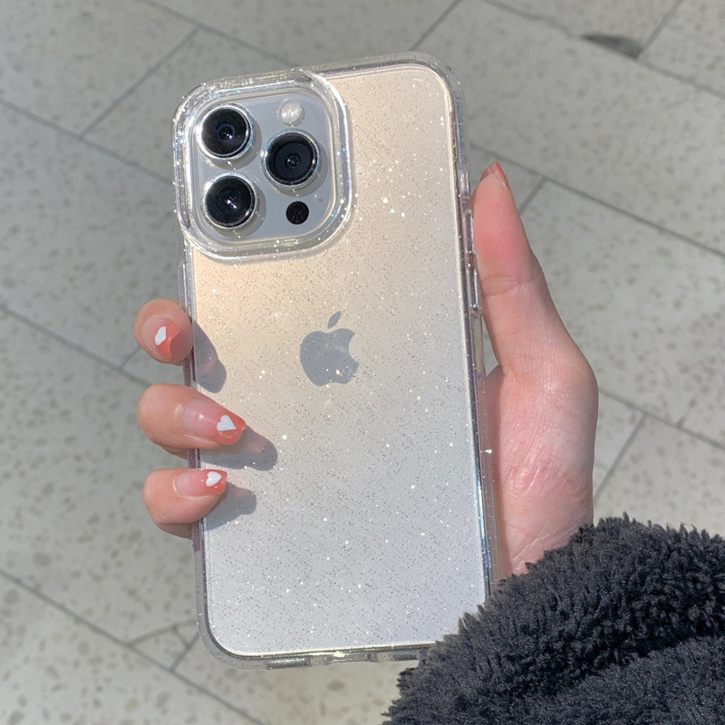 Phone Cases Mous - Прозрачный простой блестящий чехол для телефона