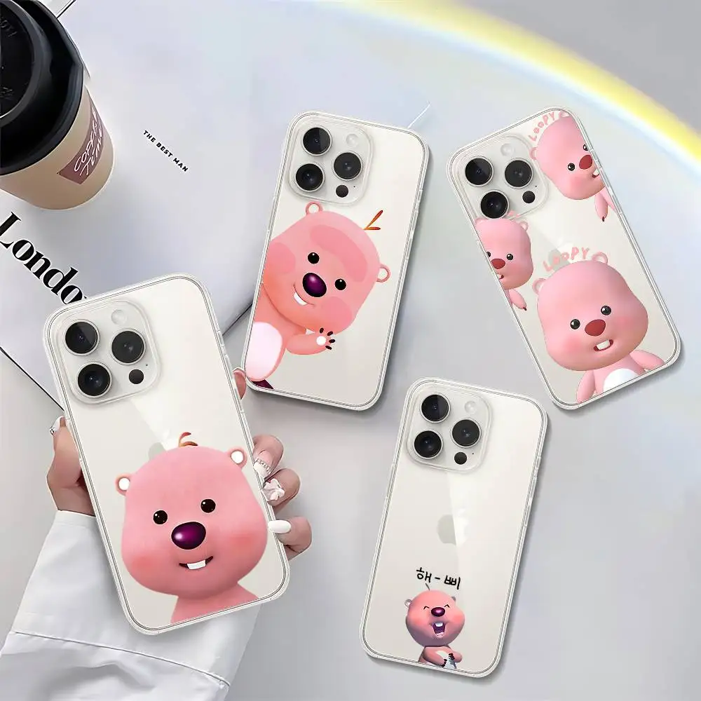 Phone Cases Loopy - Прозрачный чехол для телефона Korea-P-Pororo Cute