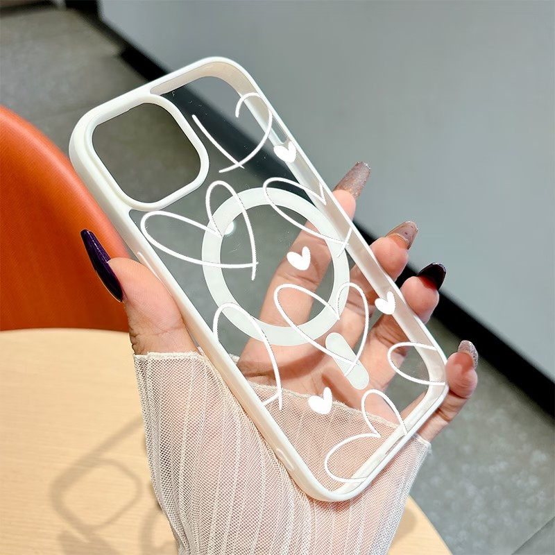 Clear Magsafe Case - Противоударный чехол для телефона из PC+TPU