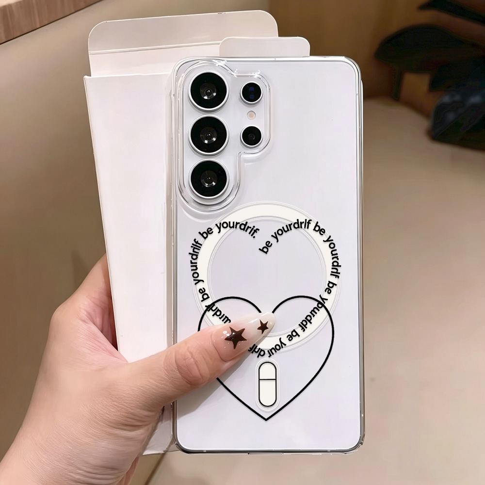 Clear Magsafe Case - Чехол для телефона Magsafe Love Heart