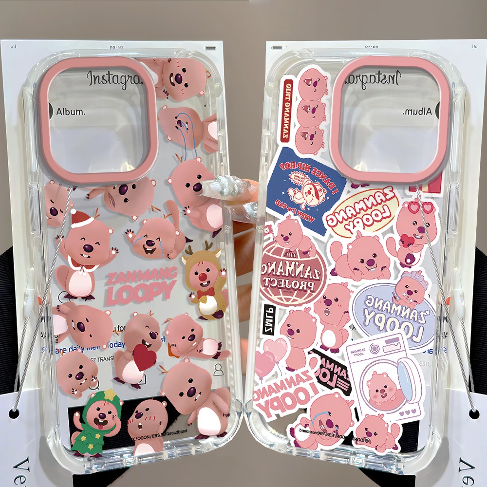 Phone Cases Loopy - Розовый милый чехол Loopys для Samsung