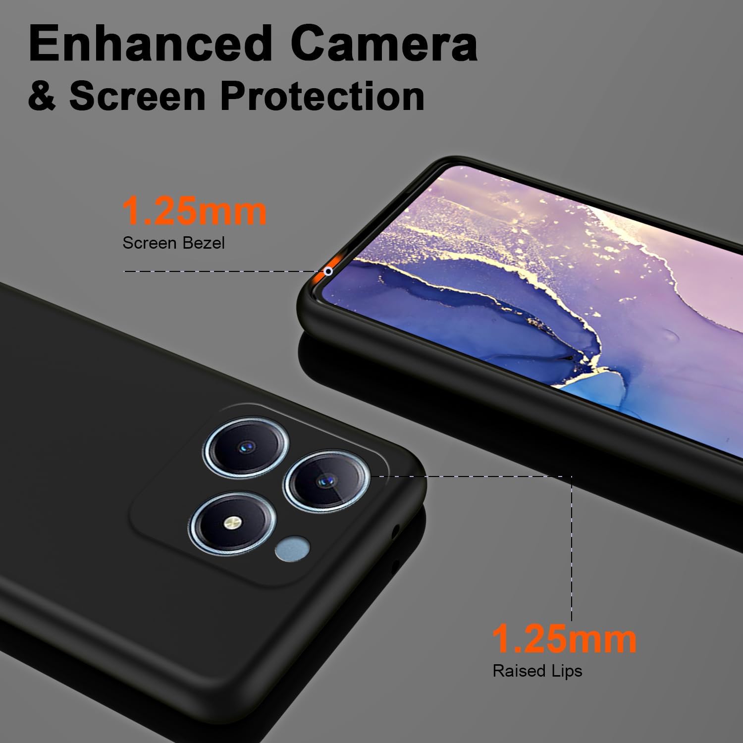 Гибкий жидкий силиконовый чехо – обзор и цена Realme C67