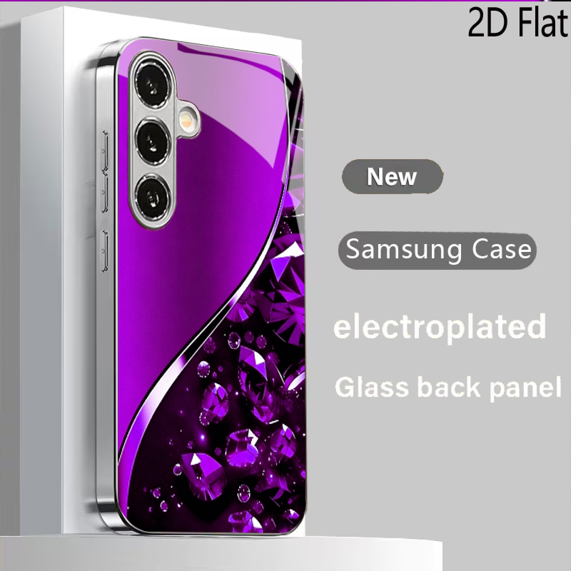 Фиолетовый фон с драгоценными  – обзор и цена Samsung Galaxy A55