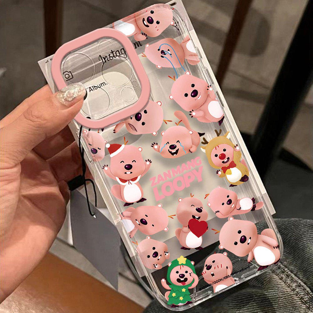 Розовый милый чехол Loopys для – обзор и цена Phone Cases Loopy